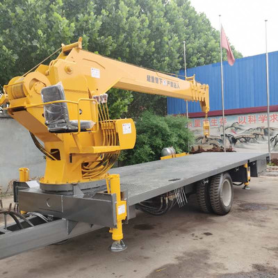 啟翔四驅平板隨車吊-拖拉機帶吊 多功能清障車的理想選擇